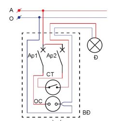 Công nghệ 9, Sơ đồ lắp đặt mạch điện bảng điện.olm