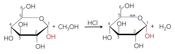 Hóa học 12, Glucose + CH3OH