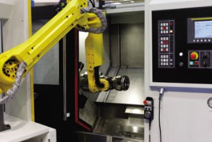 Công nghệ 11, robot cấp, tháo phôi trên máy tiện CNC