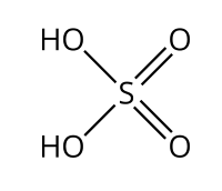 Hóa học 11, Cấu tạo của sulfuric acid