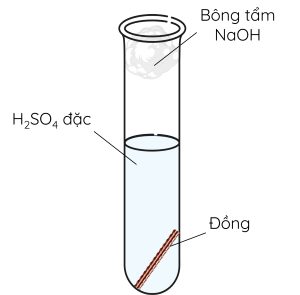 Hóa học 11, Đồng tác dụng với H2SO4.