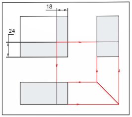 Công nghệ 10, vẽ khối chữ L