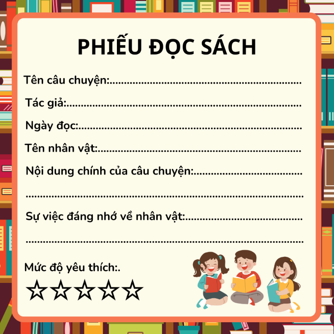 Phiếu đọc sách