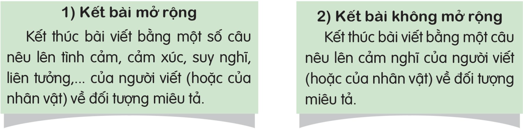 Kết bài cho bài văn tả người