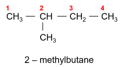 Hóa học 11, 2 - methylbutane