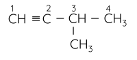 Hóa học 11, 3-methylbut-1-yne