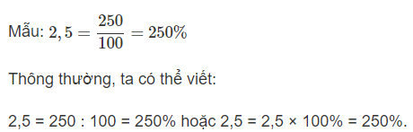 toán lớp 5, viết tỉ số phần trăm, olm