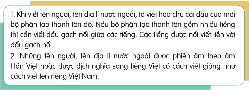 LTVC Quy tắc viết tên riêng nước ngoài