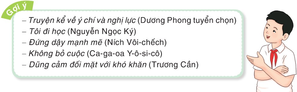 Gợi ý về nội dung trao đổi Em đọc sách báo