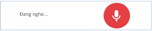 Thanh tìm kiếm bằng giọng nói