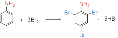 Hóa học 12, Aniline tác dụng với Br2