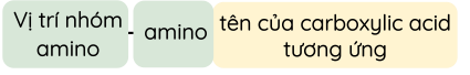 Hóa học 12, Danh pháp amino acid