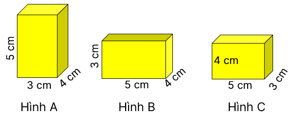 toán lớp 5, thể tích, hình hộp chữ nhật, olm