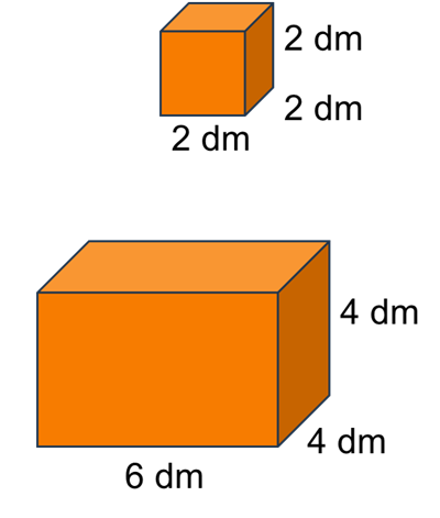 toán lớp 5, thực hành, thể tích, olm