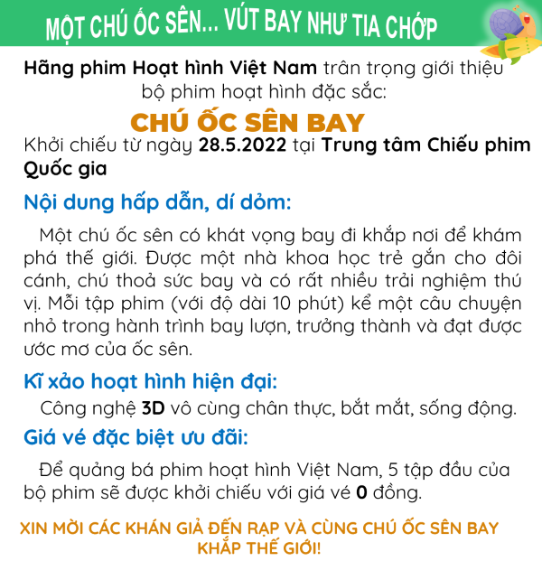 Phim hoạt hình Chú ốc sên bay