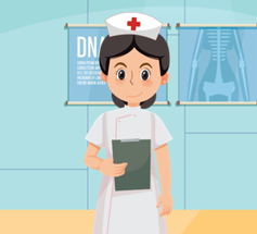 Y tá, nurse, từ vựng chủ đề nghề nghiệp, tiếng anh lớp 4, olm