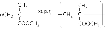 Hóa học 12, Điều chế poly(methyl methacrylate)