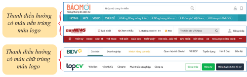 Ví dụ về màu sắc chủ đạo