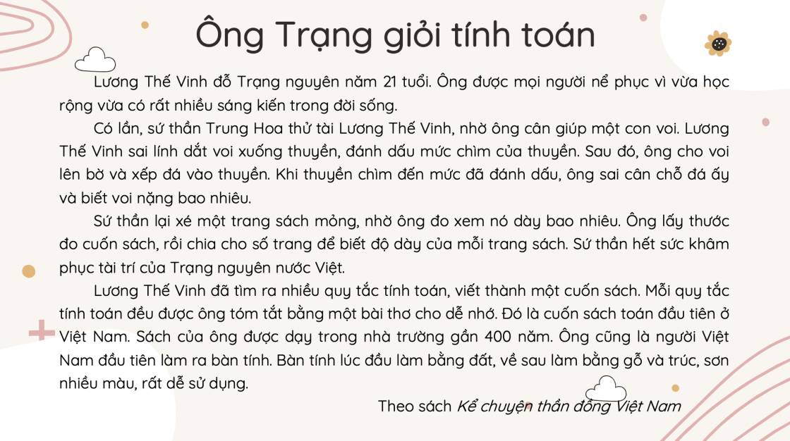 Ông trạng giỏi tính toán