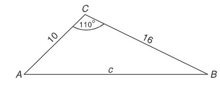 tam giác ví dụ định lí cosin