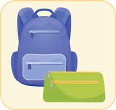 school bag and pencil case olm