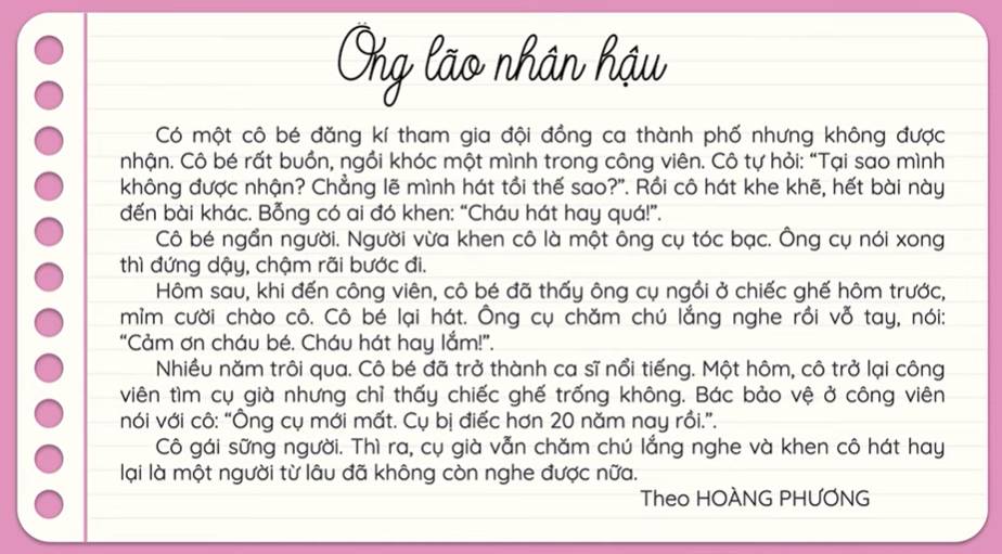 ông lão nhân hậu