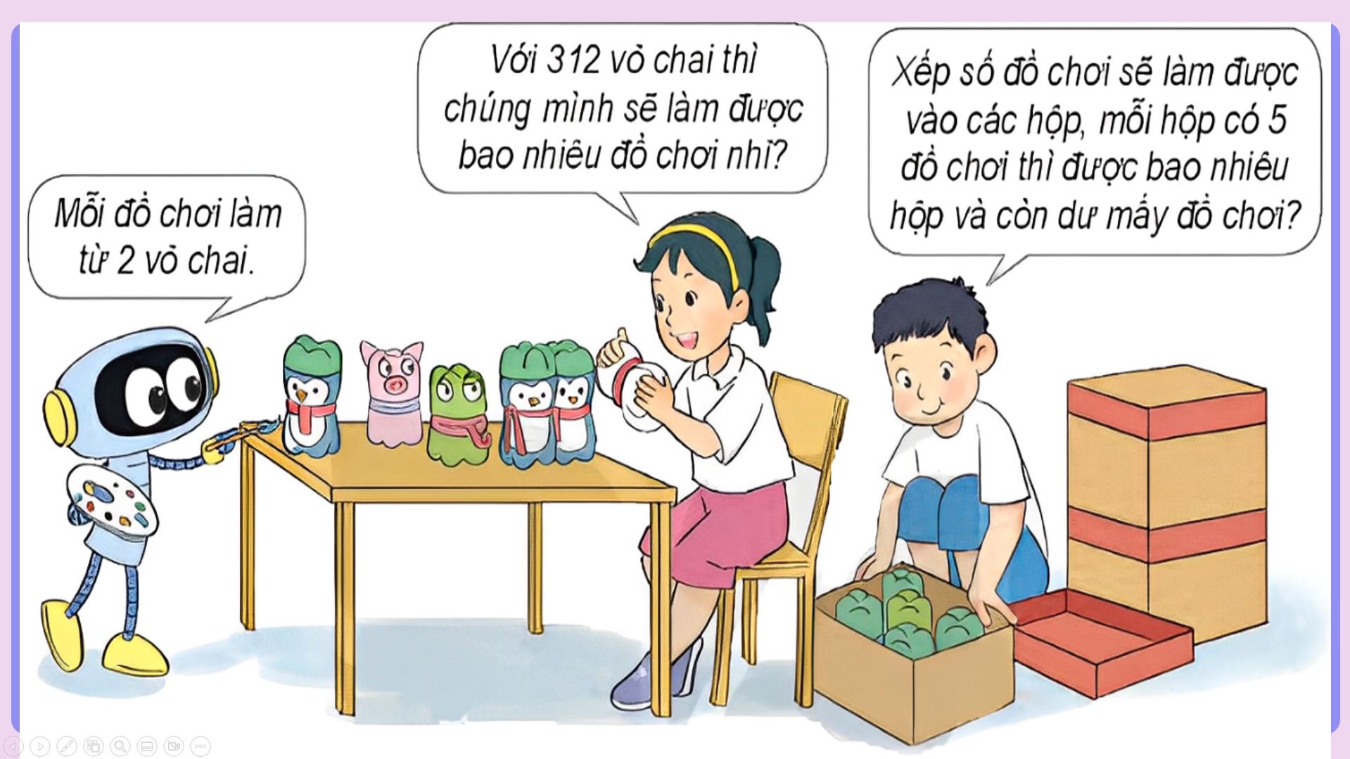 toán lớp 3, khám phá, phép chia, olm