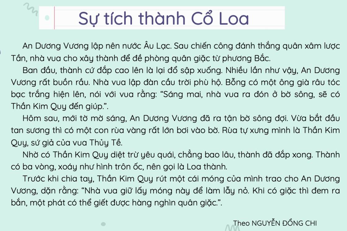 sự tích thành cổ loa