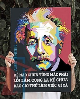Nguyễn Hà Linh - Trình bày suy nghĩ của em về ý kiến trên của Einstein bằng một bài viết ngắn.